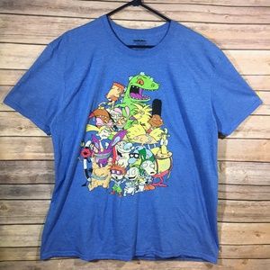 Nickelodeon Classic Cartoons T-Shirt 2016 Blue XL